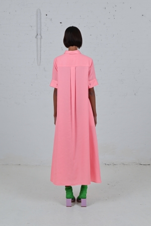 NOVA DRESS  Pink Silk 