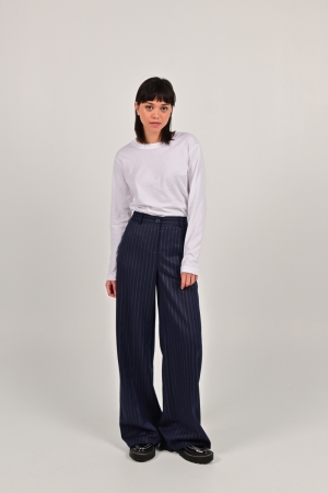 LISA BROEK PINSTRIPE BLUE