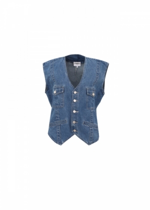 GILET IVY BLEU JEAN