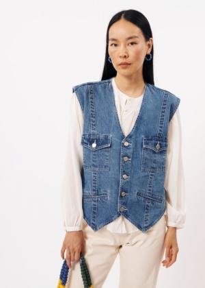 GILET IVY BLEU JEAN