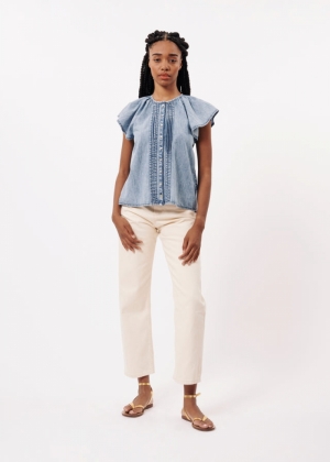 BLOUSE LENI BLEU JEAN