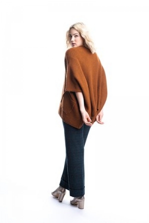 FANCY COGNAC CARDIGAN cognac