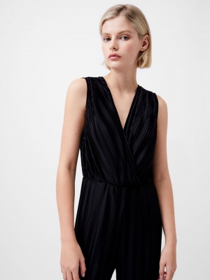 Ronnie v neck jumpsuit black