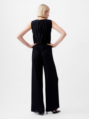 Ronnie v neck jumpsuit black