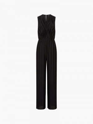 Ronnie v neck jumpsuit black