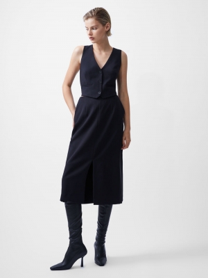 Gemma twill dress black