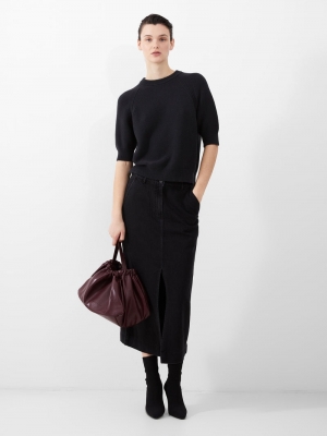 Denver midaxi skirt black