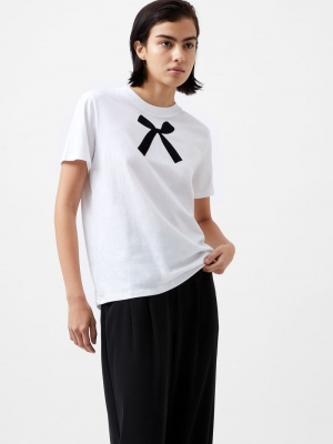 Bow Graphic tee white