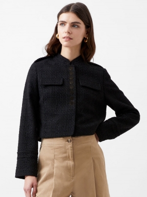 Felice tweed jacket black