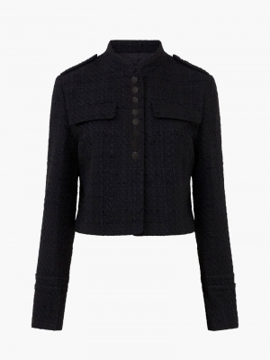 Felice tweed jacket black