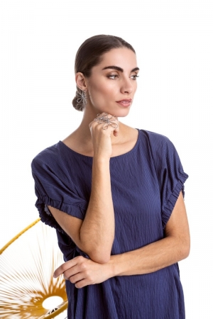 ELINA BLUE DRESS BLUE