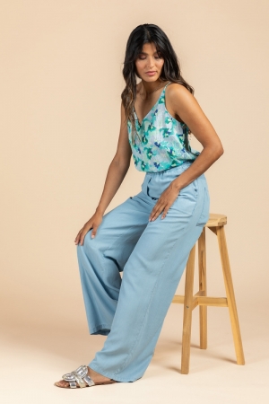 WE Trousers light blue light blue