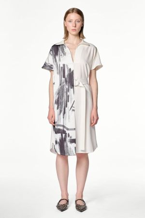 Marielou print BLACK WHITE