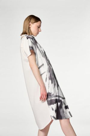 Marielou print BLACK WHITE